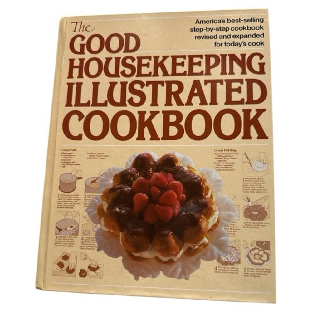 Good Housekeeping Illustrated‎ Cookbook Revised Expanded Vintage 80s Hardcover